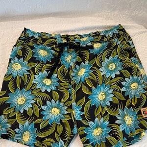 Tommy Bahama Black and Blue Floral Men's Shorts